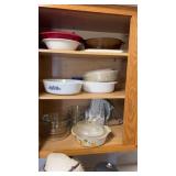 3 Shelves Baking Dishes & more, 1 is Fire King