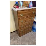 5 drawer dresser aprox.30ï¿½x47ï¿½x18ï¿½.  Whatï¿½s on