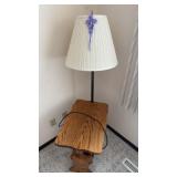 Magazine Rack w/ Attached  Lamp