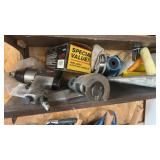 Misc. Stuff on shelf.  High Speed Cutter, 1/2ï¿½