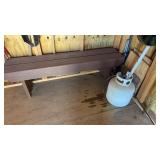 Bench and propane tank