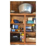 Entire Contents of Cabinet, Wax, Stain , Paint