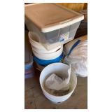 Buckets and storage container