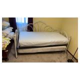 Twin sized daybed with metal frame aprox.