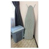 Ironing board and hamper