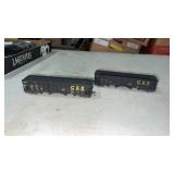2 HO CSX Hopper Model Train Cars