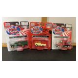 3 Mini Metals Trucks 1:87 HO Scale, MOC