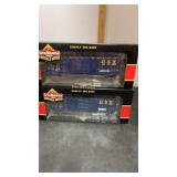 2 HO Scale Inter Mountain CSX Blue Model Train
