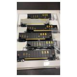 6 CSX HO Scale Hopper Railroad Cars
