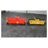 2 HO Model  Train Caboose UP & Kansas City