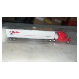 HO Scale Ryder Semi Truck & Trailer