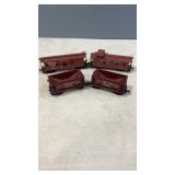 4 HO Scale Railway Cars Southern Pacific & SOO