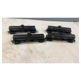 4 HO Scale Tank Cars. John Deere, Rio, & A.T&S.F
