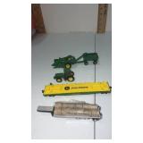 John Deere toy tractor and more