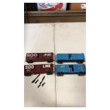 Lot of 4 Ho Scale cargo train cars