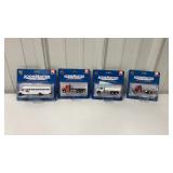 (4) SceneMaster HO Scale Trucks & 1 Bus