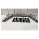 Ho Scale Railroad Bridge Parts 6 Straights & 3
