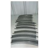 12 Sections Bachmann HO Curved Roadside Track w/