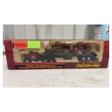 ERTL. 1948 Peterbilt with flatbed trailer and IH