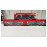3 Atlas HO Scale Railway Box Cars