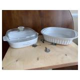 Vintage Coringware Ribbon Basket & Casa Blanca
