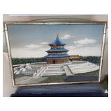 Vintage Chinese Temple of Heaven Needlepoint