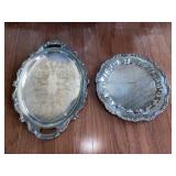 Pair of Silver-Plated Trays