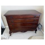 Vintage Mahogany Chippendale-Style Chest of Drawer