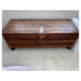Vintage Lane Cedar Chest w/ Brass Strap