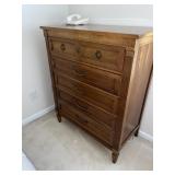 Vintage Thomasville Italian Walnut Chest of Drawer