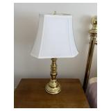 Vintage Brass Plated Lamp w/ Shade