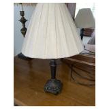 Vintage Bronzed Table Lamp w/ Shade