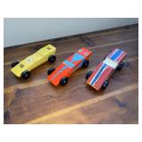 Vintage Collection of Pinewood Derby Cars