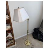 Vintage Brass Plated Swing Arm Fllor Lamp