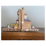 1994 Mary Engelbreit "Good To Be King" Bookends
