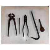 Collection of Vintage Metal Hand Tools