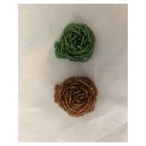 Handmade African Seed Bead Flower Rings