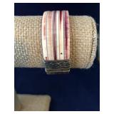 Vintage Brass & Bone Bangle from India