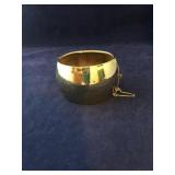 Vintage Goldtone Wide Bangle Bracelet