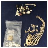 Collection of Loose African Beads & Faux Pearls