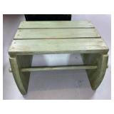 Vintage Painted Wooden Foot Stool