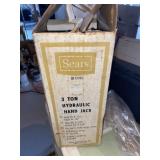Vintage Sears 3 Ton Hydraulic Hand Jack