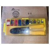 Electricians Wire Stripper w/ Connectors in Case
