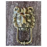 Vintage Large Brass Lion