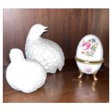 Vtg. Porcelain Partridge