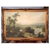 Vintage Print on Board