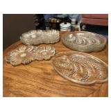 Vintage Collection of Brunch Pressed Glass Plates