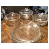 Collection of Pyrex Lidded Casseroles