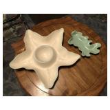 Vintage Shoreline Ceramic Dip Platter