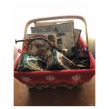 Basket w/ Chritmas Ornaments